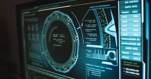 A computer screen showing electronic diagrams and schema
